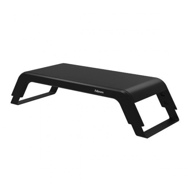 Fellowes Computer Monitor Stand with 3 Height Adjustments - Hana LT Monitor Riser - Ergonomic Adjustable Monitor Stand for Computers - Max Weight 22.6KG - Black Fellowes Computer Monitor Stand with 3 Height Adjustments - Hana LT Monitor Riser - Ergonomic Adjustable Monitor Stand for Computers - Max Weight 22.6KG - Black