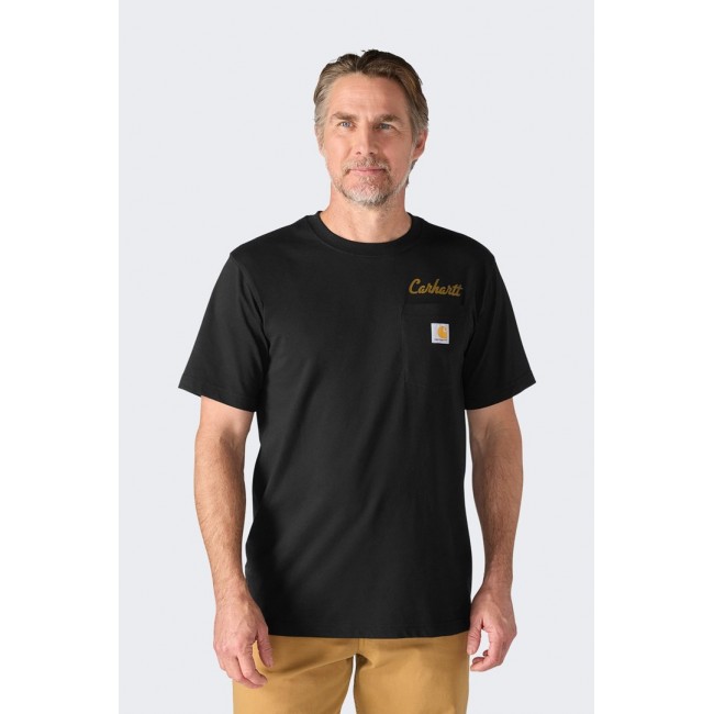 Koszulka Carhartt Irvine Hard Work BLACK