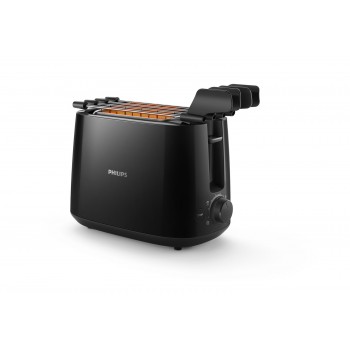 Philips | Daily Collection Toaster | HD2583/90 | Number of slots 2 | Housing material Plastic | Black