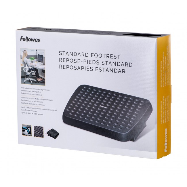 Fellowes ergonomic office footrest black