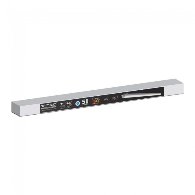 Hermetic luminaire V-TAC X-SERIES VT-1524 120cm 24W 160Lm/W 6400K 3840lm (SKU 216486) White Hermetic luminaire V-TAC X-SERIES VT-1524 120cm 24W 160Lm/W 6400K 3840lm (SKU 216486) White