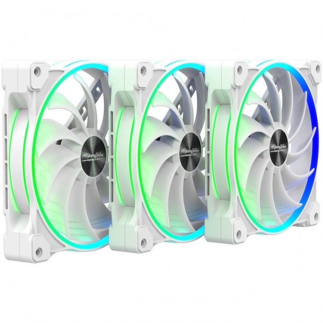 Alpenf hn Wing Boost 3 ARGB 140mm High Speed - Fan white, 3 pc(s) Alpenf hn Wing Boost 3 ARGB 140mm High Speed - Fan white, 3 pc(s)