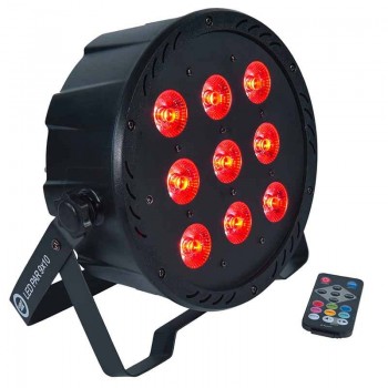 LIGHT4ME LED PAR 9X10W MKII RGBW IR Remote Control
