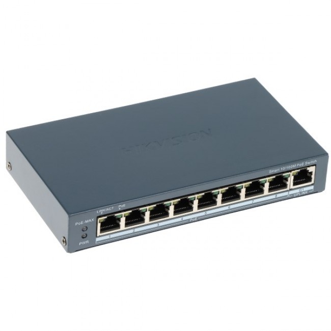 Hikvision DS-3E1309P-EI(B) network switch Managed Fast Ethernet (10/100) Power over Ethernet (PoE)