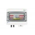Switchgear attached DCAC hermetic IP65 EMITTER with Dehn 1000V type 2 DC surge arrester, 1 x PV string, 1 x MPPT // og. AC Dehn type 2, 20A 3-F