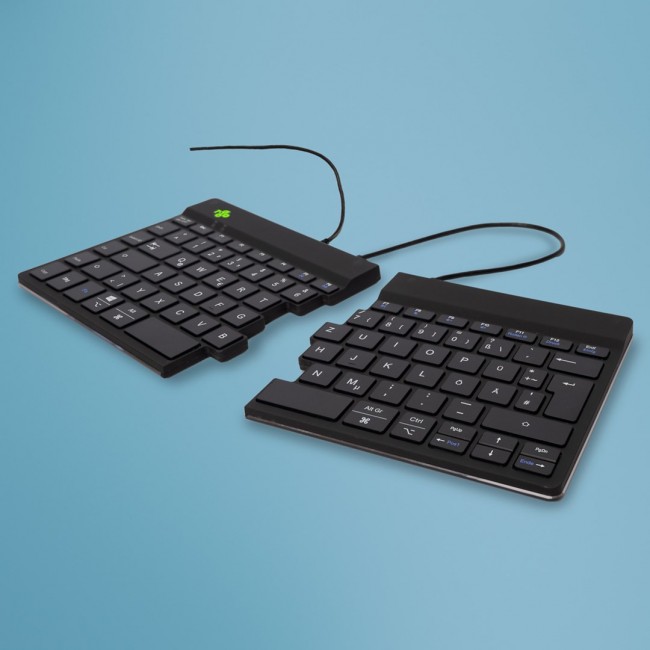 R-Go Tools Ergonomic keyboard R-Go Split Break v2 with break software, ergonomic split keyboard, QWERTZ (DE), Wired, black R-Go Tools Ergonomic keyboard R-Go Split Break v2 with break software, ergonomic split keyboard, QWERTZ (DE), Wired, black