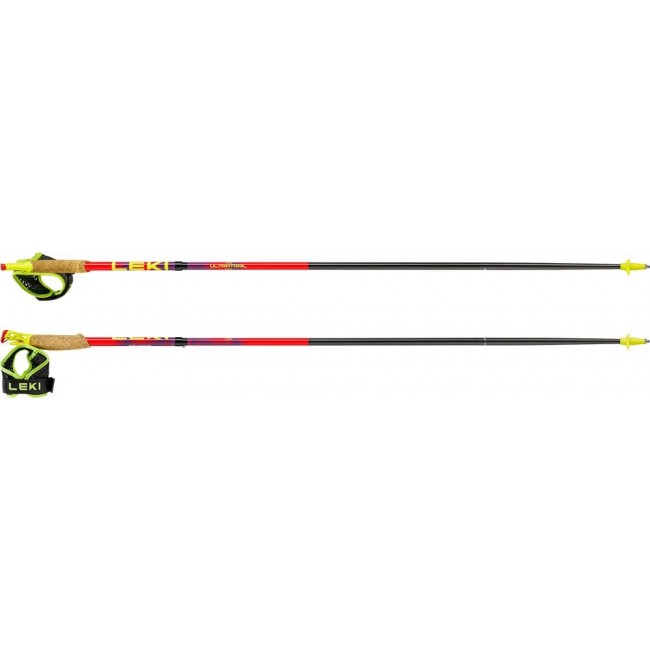 LEKI TRL Ultratrail FX One trekking poles, 115 cm, red