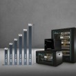 Extralink LITE 4U 10 280X310 WALL-MOUNTED RACKMOUNT CABINET BLACK Freestand/Wall/Floor mounted rack