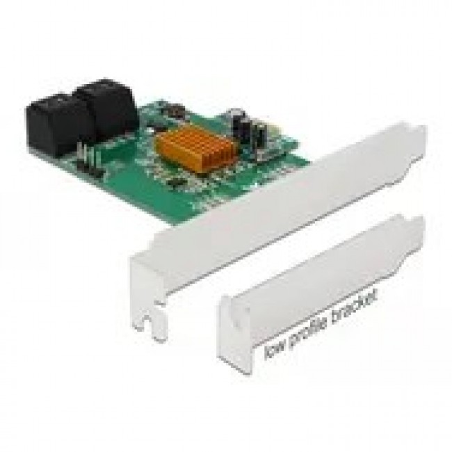 DeLOCK 4 port SATA PCI Express x1 Card - Low Profile Form Factor