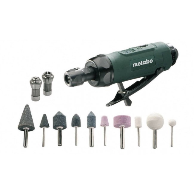 METABO PNEUMATIC STRAIGHT GRINDER DG 25 SET + ACCESSORIES