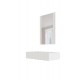 Dressing table with mirror PAFOS 80x41.6x100 white matte