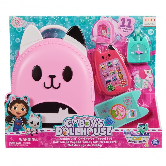 Gabby's Dollhouse , Gabby Girl On-The-Go Travel Set, Pretend Play Travel Toys, Toy Passport, Toy Phone and Compass Charm, Kids Toys for Girls & Boys 3+ Gabby's Dollhouse , Gabby Girl On-The-Go Travel Set, Pretend Play Travel Toys, Toy Passport, Toy Phone and Compass Charm, Kids Toys for Girls & Boys 3+