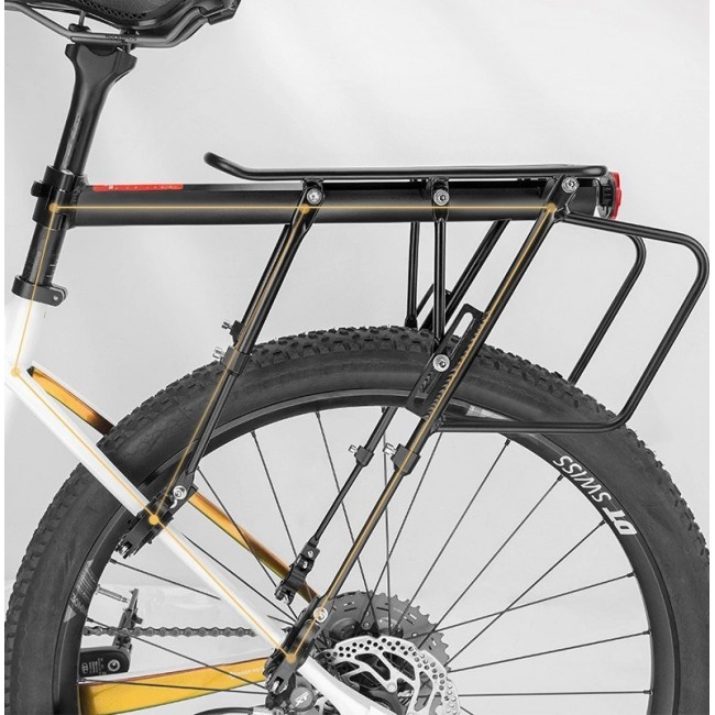 Rockbros 33210004001 black bike rack with shelf Rockbros 33210004001 black bike rack with shelf