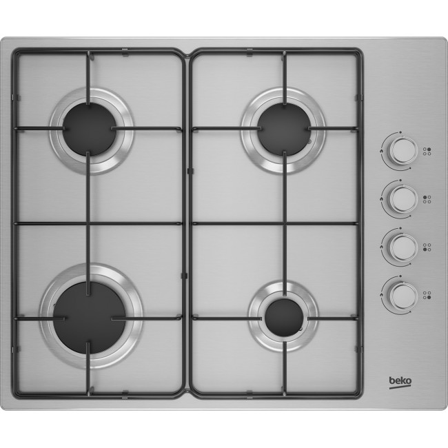 Beko HIBG64120SX hob Stainless steel Built-in 60 cm Gas 4 zone(s) Beko HIBG64120SX hob Stainless steel Built-in 60 cm Gas 4 zone(s)