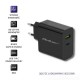 Qoltec 51717 Charger | 45W | 5-20V | 2.25-3A | USB type C PD | USB | Black Qoltec 51717 Charger | 45W | 5-20V | 2.25-3A | USB type C PD | USB | Black