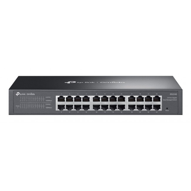 TP-Link Omada ES224G network switch Managed L2 Gigabit Ethernet (10/100/1000) Black TP-Link Omada ES224G network switch Managed L2 Gigabit Ethernet (10/100/1000) Black