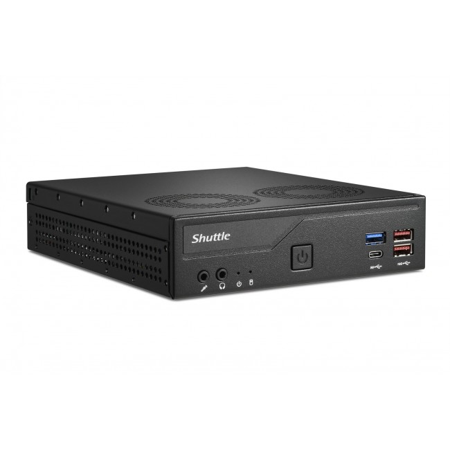 Shuttle Slim PC DH770 , S1700, 2x HDMI, 2x DP , 2x 2.5G LAN, 2x COM, 8x USB, 1x 2.5
