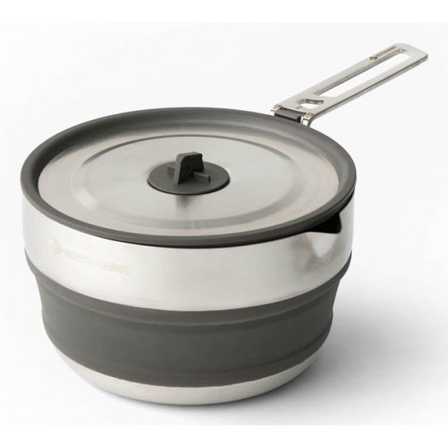 Sea To Summit Detour Pot 1.8 L Grey, Stainless steel