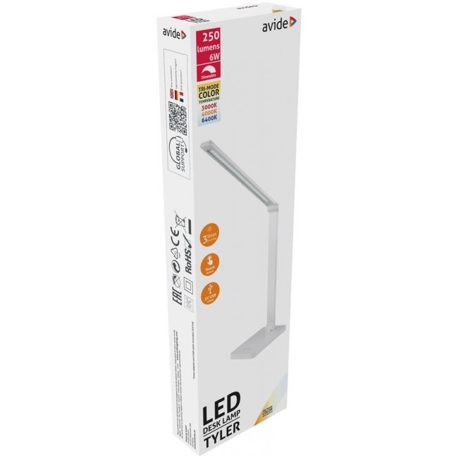 Avide ABLDL-6W-TYL-W table lamp LED G White
