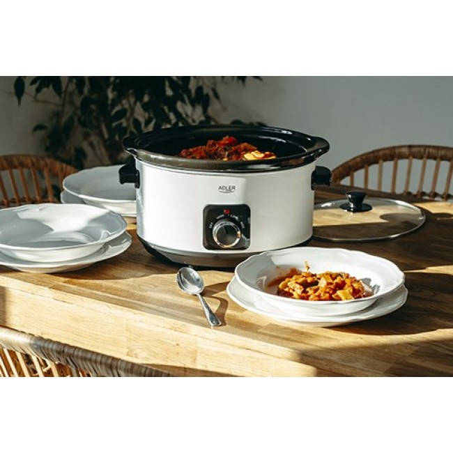 Adler AD 6413W slow cooker 5.8 L 290 W White, Black Adler AD 6413W slow cooker 5.8 L 290 W White, Black