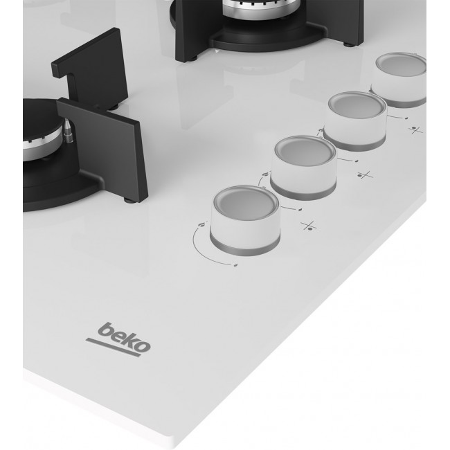 Beko HILW64122SW Built-in gas hob 60 cm, 4 zones White