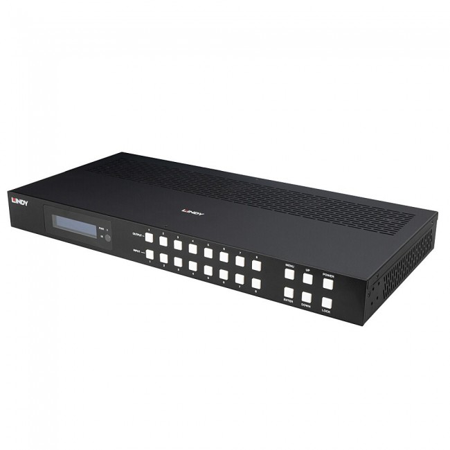 Lindy 38435 matrix switcher AV matrix switcher Built-in display