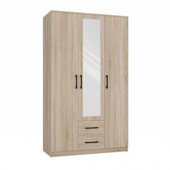 Topeshop ROMANA 120 SON L bedroom wardrobe/closet 6 shelves 3 door(s) Oak Topeshop ROMANA 120 SON L bedroom wardrobe/closet 6 shelves 3 door(s) Oak