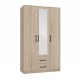 Topeshop ROMANA 120 SON L bedroom wardrobe/closet 6 shelves 3 door(s) Oak Topeshop ROMANA 120 SON L bedroom wardrobe/closet 6 shelves 3 door(s) Oak