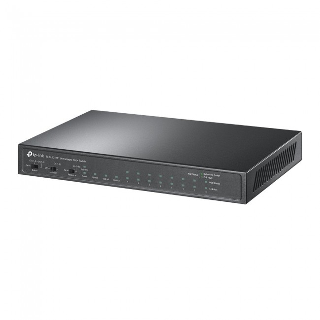TP-Link 8-Port 10/100Mbps + 3-Port Gigabit Desktop Switch with 8-Port PoE+ TP-Link 8-Port 10/100Mbps + 3-Port Gigabit Desktop Switch with 8-Port PoE+