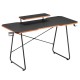 Gaming desk with monitor shelf NanoRS, 50kg max, height 850mm, black, RS170 Gaming desk with monitor shelf NanoRS, 50kg max, height 850mm, black, RS170