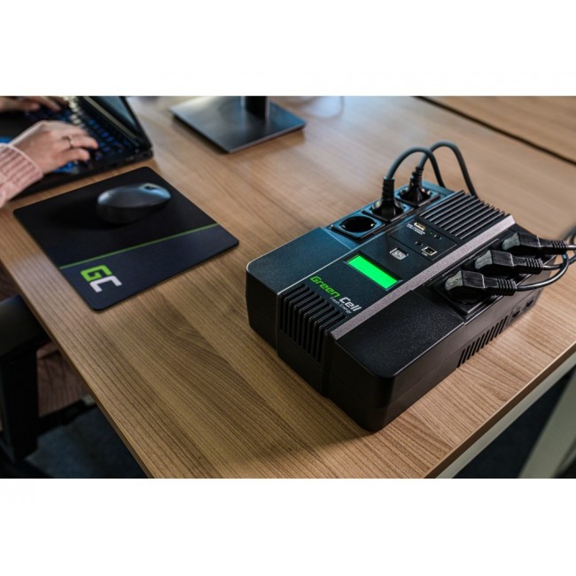 Green Cell AiO 800VA LCD Line-Interactive 0.8 kVA 480 W 6 AC outlet(s) Green Cell AiO 800VA LCD Line-Interactive 0.8 kVA 480 W 6 AC outlet(s)