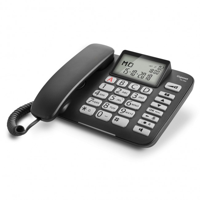 Gigaset DL580 Analog telephone Caller ID Black