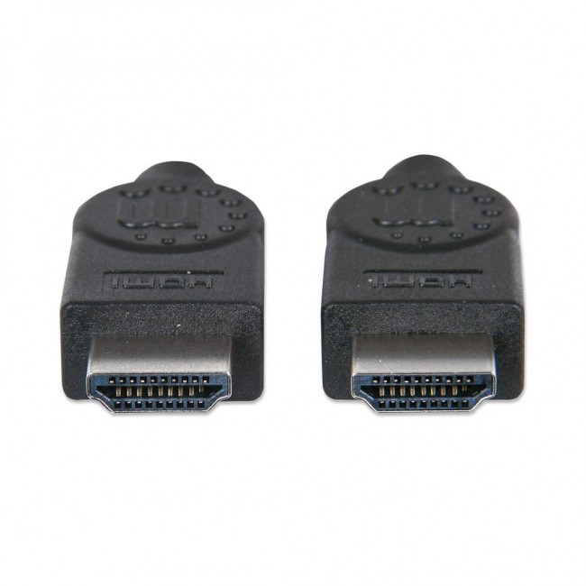 Manhattan HDMI 4K@30Hz Cable, 15m, Male to Male, Black, Ultra HD 4k x 2k, Fully Shielded, Gold Plated Contacts, Lifetime Warranty, High Speed, Equivalent to HDMM15M