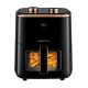 ELDOM FRITTA fat-free fryer capacity 5.0 l adjustable temp. clock 1500 W Single 5 L Stand-alone Hot air fryer Black