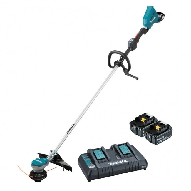Makita DUR368LPT2 brush cutter/string trimmer 35 cm Battery Black, Blue