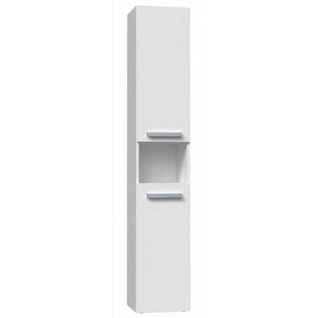Bathroom cabinet NEL I 31x30x174 cm, matt white Bathroom cabinet NEL I 31x30x174 cm, matt white