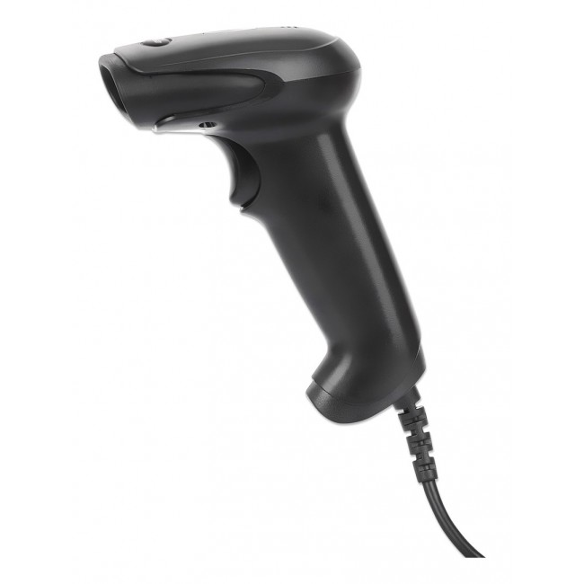 Manhattan Contact CCD Handheld Barcode Scanner, USB, 60mm Scan Width, Cable 152cm, Max Ambient Light 5,000 lux (sunlight), Black, Three Year Warranty