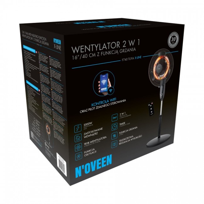 2-in-1 fan with heating function NOVEEN F740 16