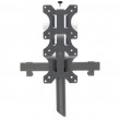 Manhattan TV & Monitor Mount, Desk, Double-Link Arms, 3 screens, Screen Sizes: 10-27