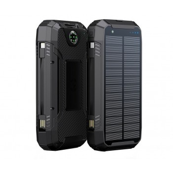 PowerNeed S20000Q mobile device charger Universal Black Lightning, Solar, USB Wireless charging Fast charging Outdoor