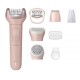 Philips Epilator Series 9000 BRE719/00 Cordless Wet and Dry Epilator Pink