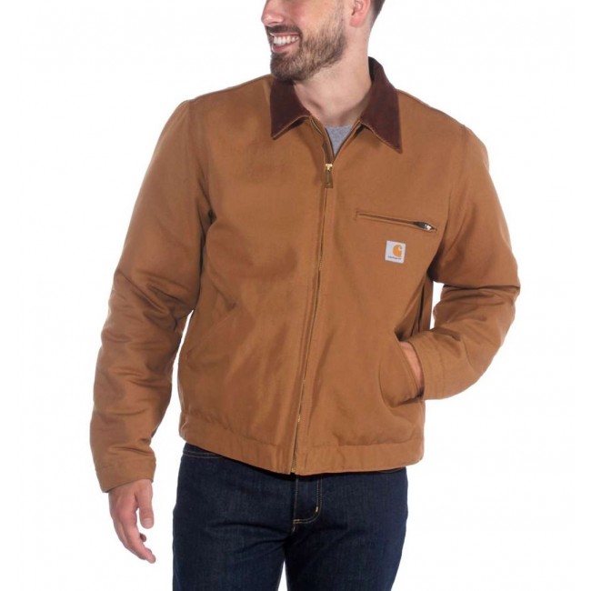 Carhartt Duck Detroit Jacket Brown Carhartt Duck Detroit Jacket Brown