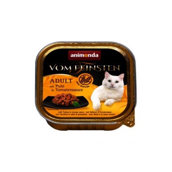 ANIMONDA Vom Feinsten Adult Turkey in tomato sauce - wet cat food - 100g