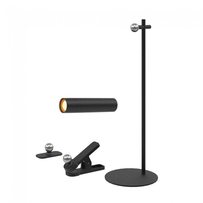Desk lamp V-TAC VT-7413 4in1, wall lamp, clip, torch 3W LED 37cm 4000K 300lm (SKU 23042) Black Desk lamp V-TAC VT-7413 4in1, wall lamp, clip, torch 3W LED 37cm 4000K 300lm (SKU 23042) Black