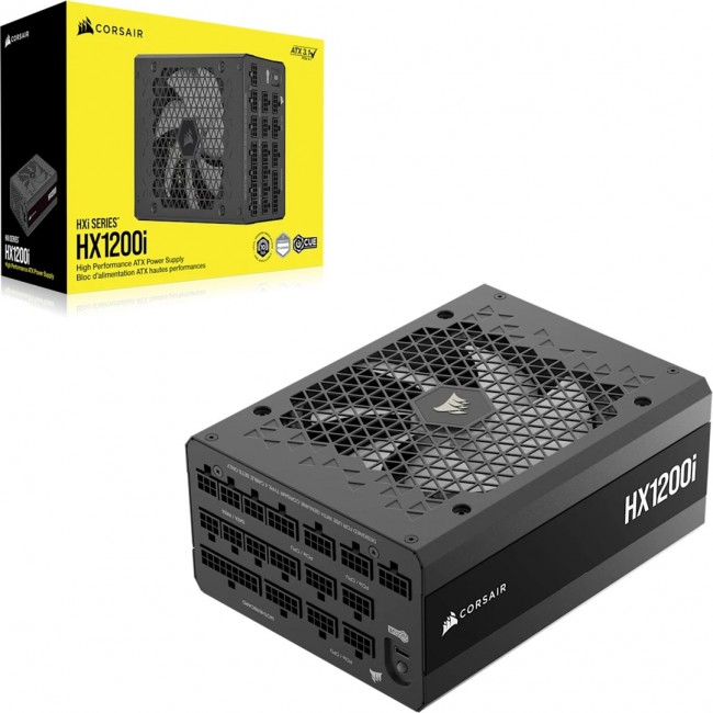 Corsair HX1200 power supply unit 1200 W 24-pin ATX ATX Black Corsair HX1200 power supply unit 1200 W 24-pin ATX ATX Black