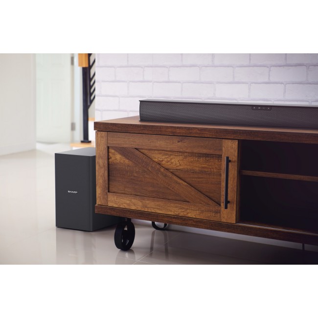 Sharp HT-SB182 2.1 Soundbar, 160W Slim Bluetooth Soundbar with Wireless Subwoofer Sharp HT-SB182 2.1 Soundbar, 160W Slim Bluetooth Soundbar with Wireless Subwoofer