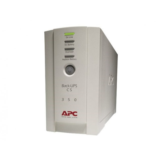 APC Back-UPS, 350VA/210W, Tower, 230V, 4x IEC C13 Outlets , User Replaceable Battery