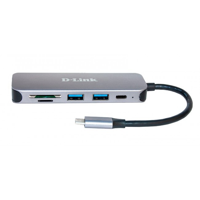 D-Link 5-in-1 USB-C Hub with Card Reader DUB-2325