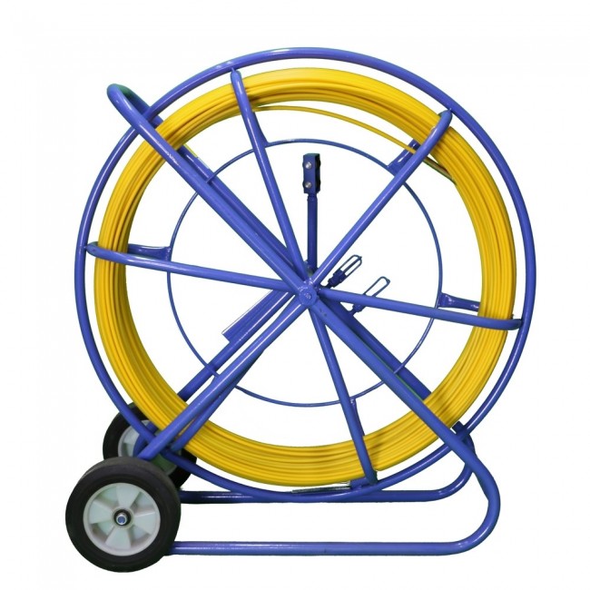 FIBERGLASS CABLE PULLER 9mm/100m (REMOTE CONTROL/STEEL) PE + STAND FIBERGLASS CABLE PULLER 9mm/100m (REMOTE CONTROL/STEEL) PE + STAND