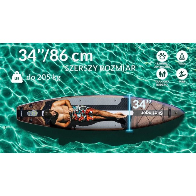 SKATINGER Waverider 380x86x16 Touring SUP Board